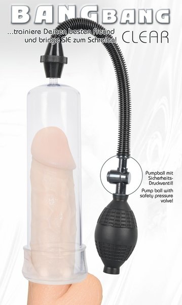 Vakuum Penispumpe transparent