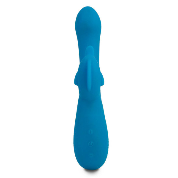 Delfin Vibrator blau 24 cm