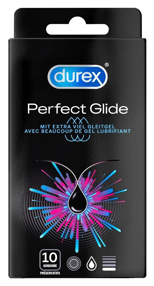 Durex Perfect Glide 10 Kondome extra dick