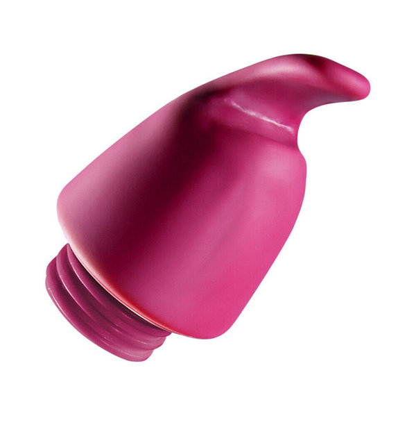 Vibrator Pink 16 cm mit Saugfuß und Klitoris- & Nippel-Stimulator Aufsätzen