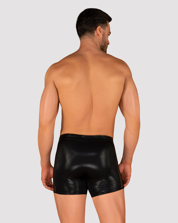 Herren Wetlook Shorts schwarz in Badequalität Gr. S/M, L/XL