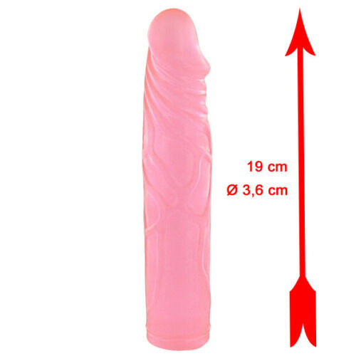 Dildo Dick Fantasy Stimulator Anal- und Vaginaldildo 19 cm Pink Reizäderung