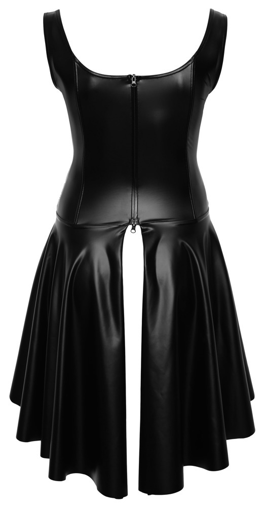 Plus Size Kleid schwarz Wetlook & Spitze 3XL, 4XL, 5XL, 6XL