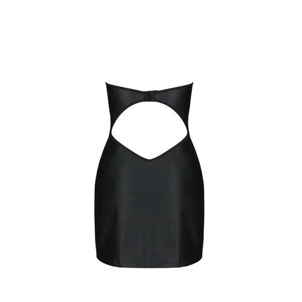 Plus Size Leder Kleid schwarz 4XL/5XL, 6XL/7XL