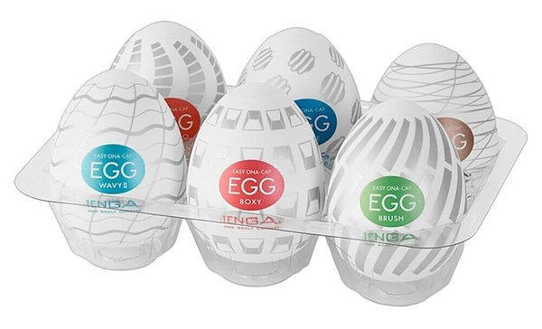 6 er Set Masturbatoren Egg Variety Pack New Standard