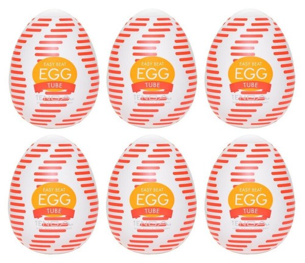 6 er Set Masturbatoren Egg Tube