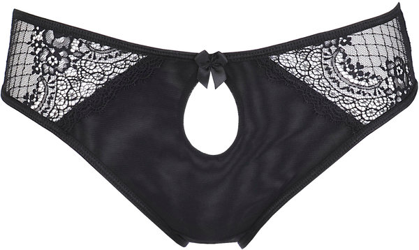 Sexy Panty schwarz mit feiner Spitze Gr. S, M, L, XL