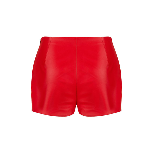 Hot Pants rot aus Kunstleder Gr. S, M, L, XL