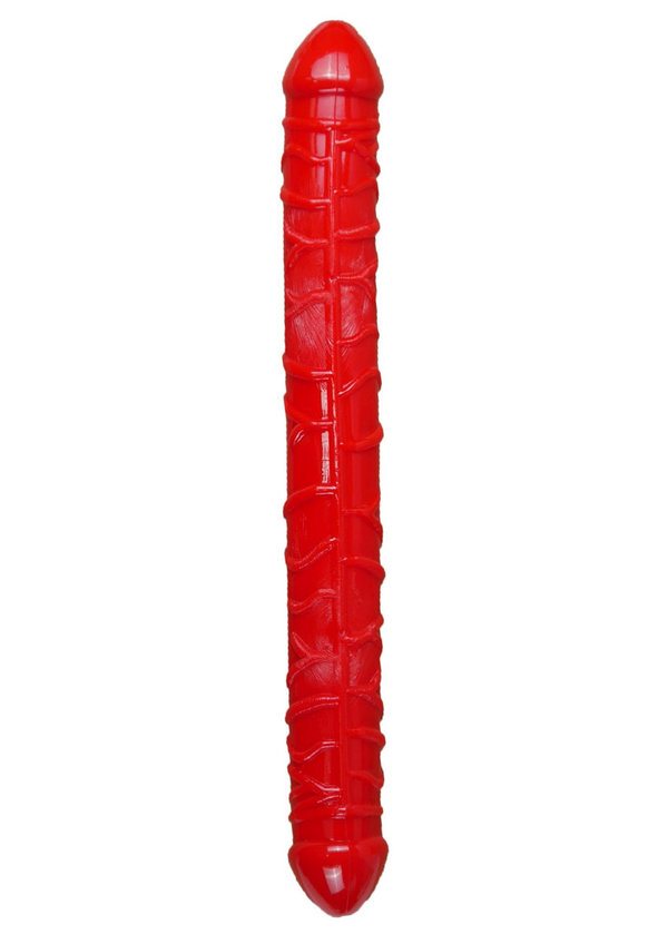 Flexibler Doppel- Dildo Rot 33,5 cm - Double Dong
